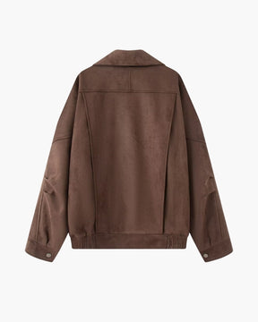 Vintage Suede Drape Jacket